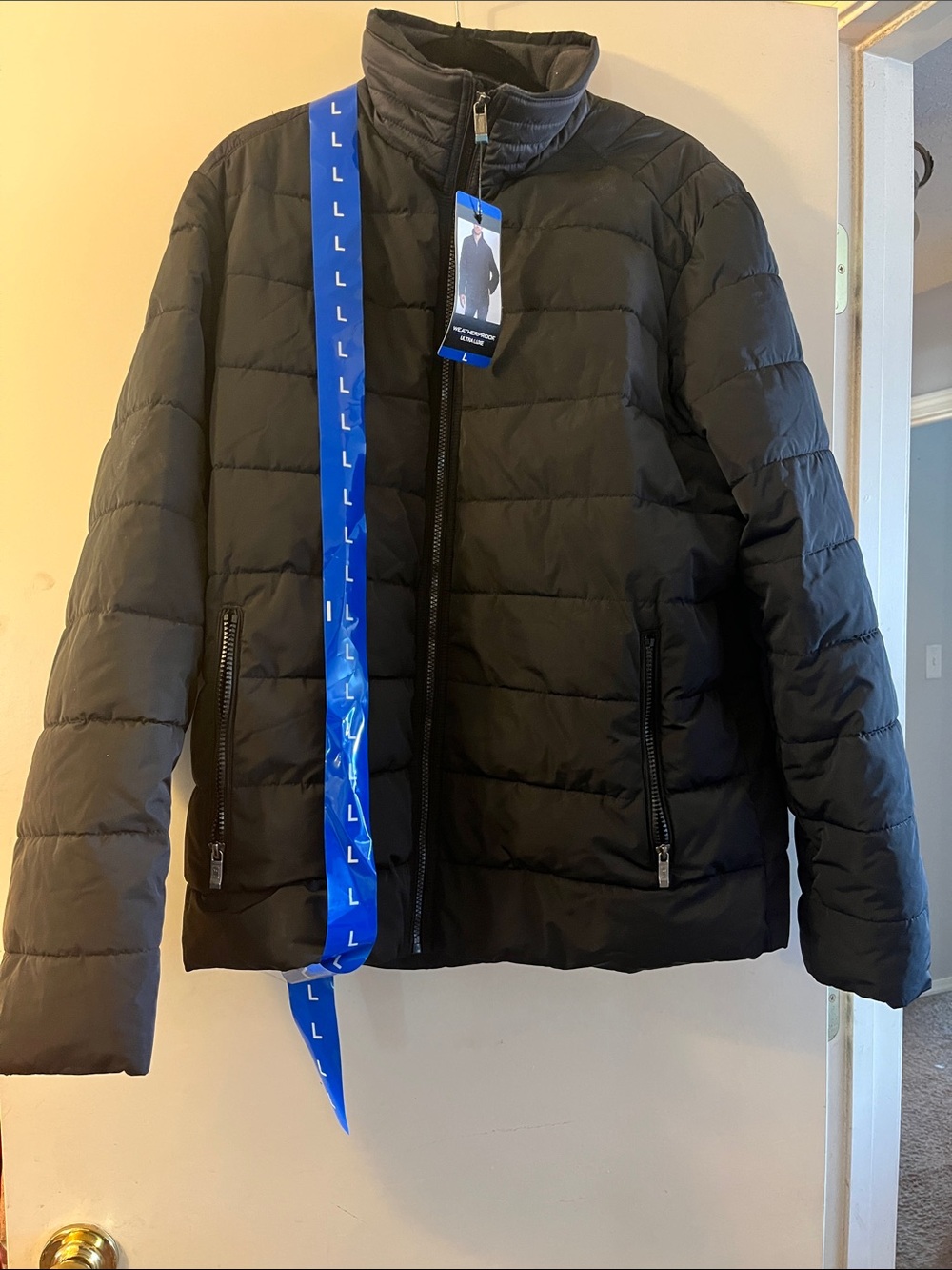 Weatherproof Black Quilted Puffer Jacket